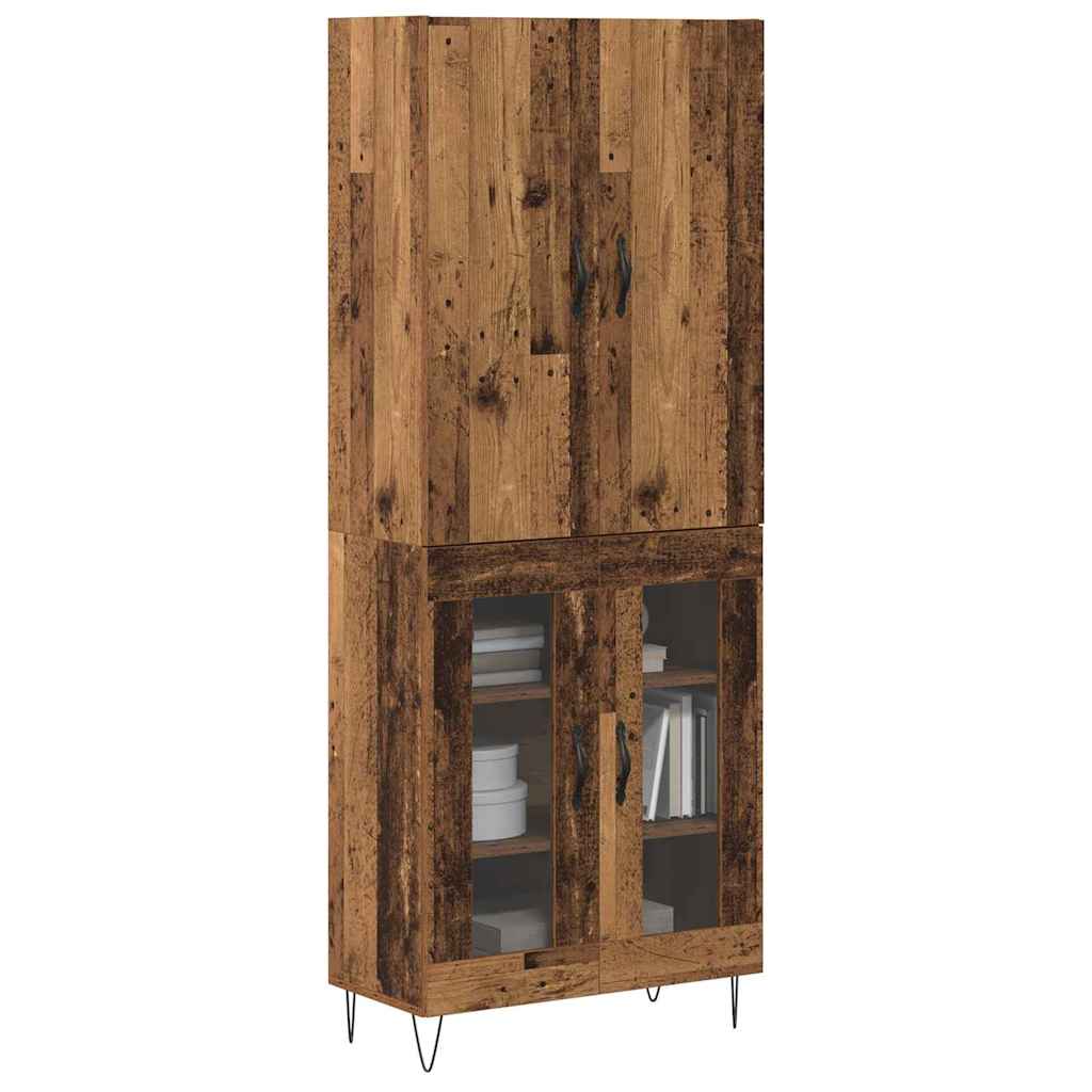 Credenza 2 pz Legno vecchio 69,5 x 34 x 180 cm - homemem39
