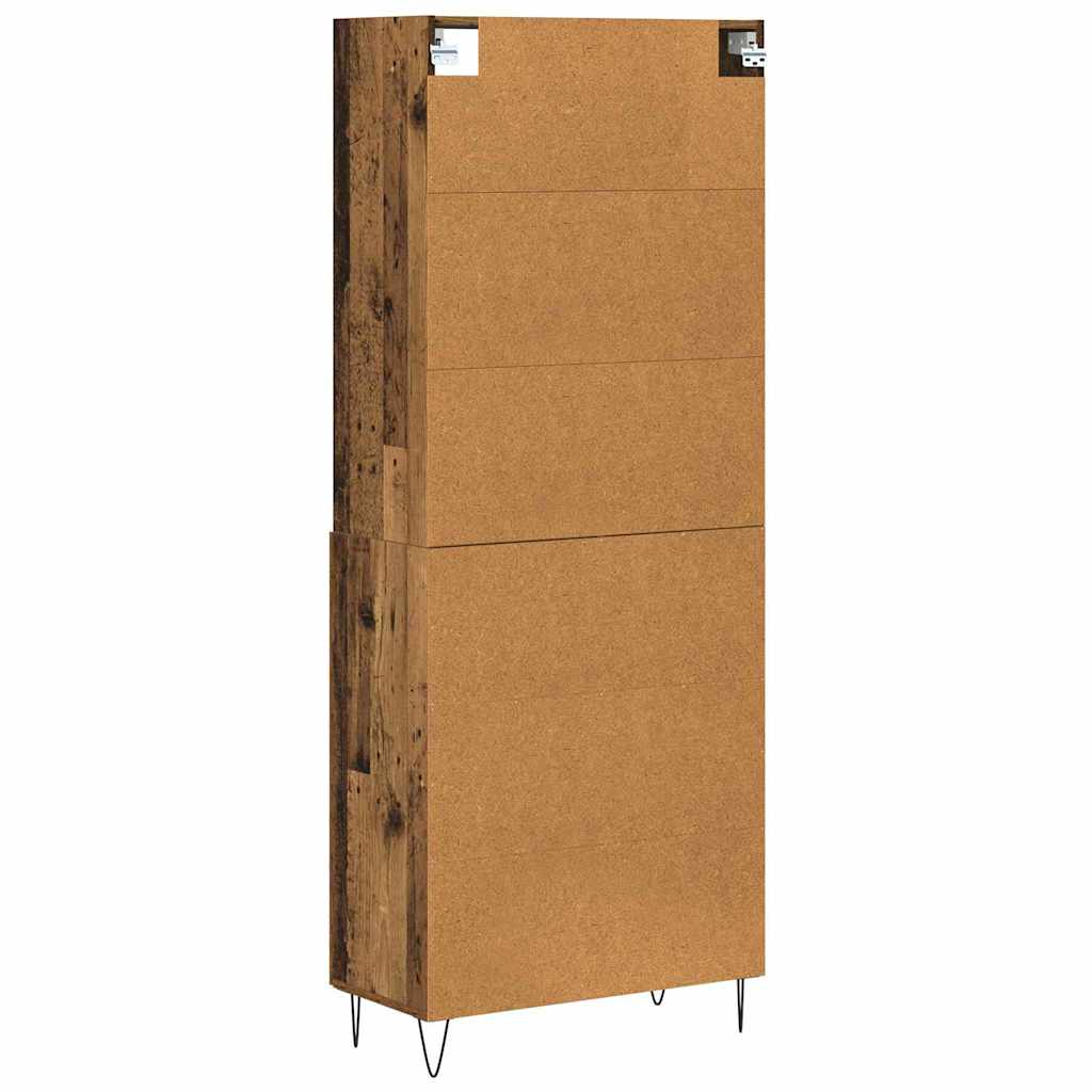 Credenza 2 pcs Legno vecchio Legno multistrato