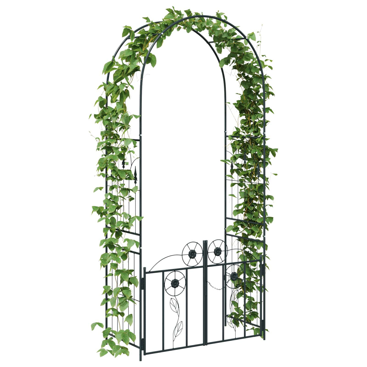 Arco da Giardino con blocco Nero 102 x 50 x 218 cm | homemem39