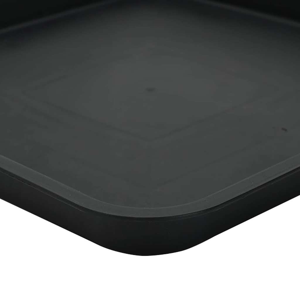 Vasi per Piante 6 pz Nero Plastica | homemem39