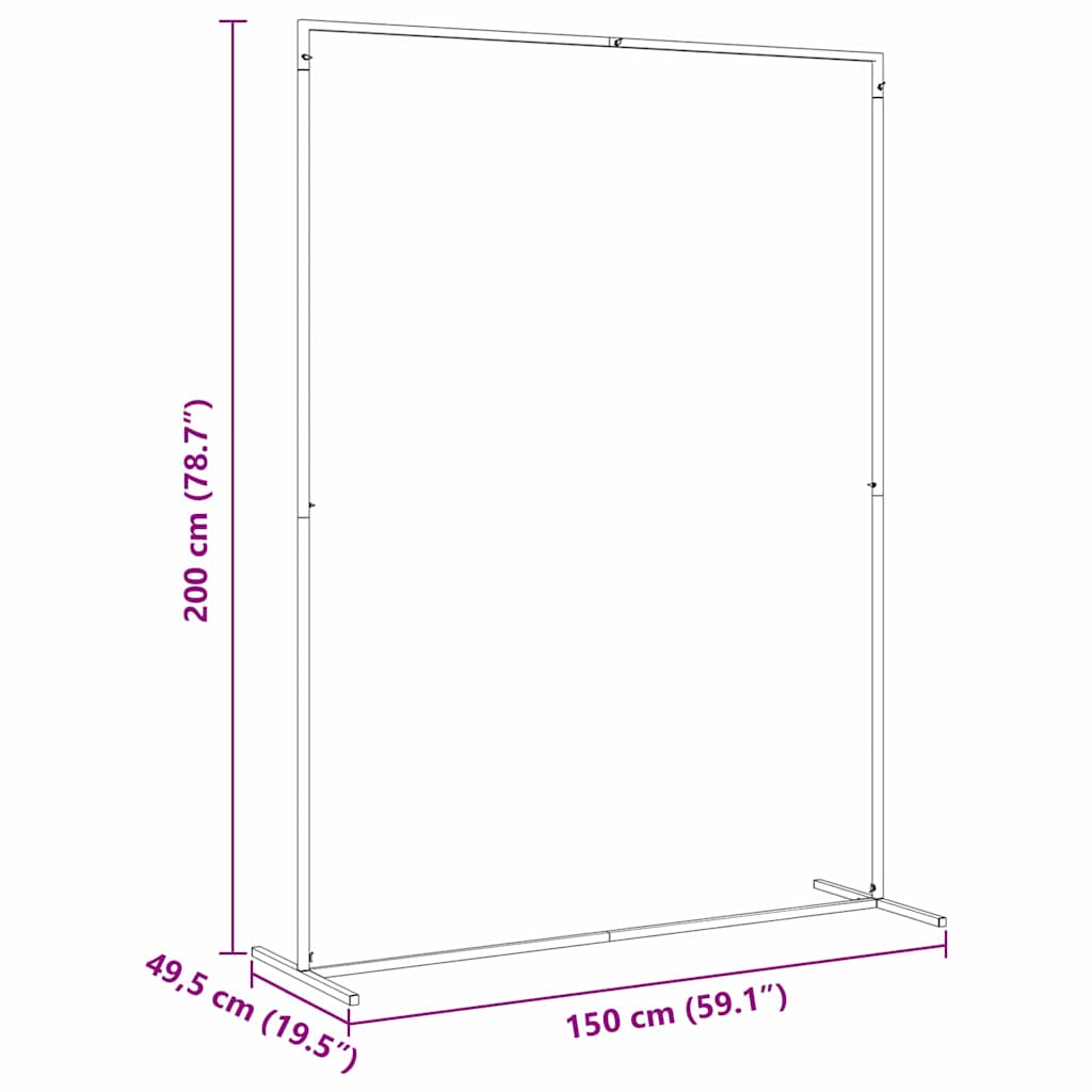 Arco Nuziale Bianco 150 x 49,5 x 200 cm Acciaio