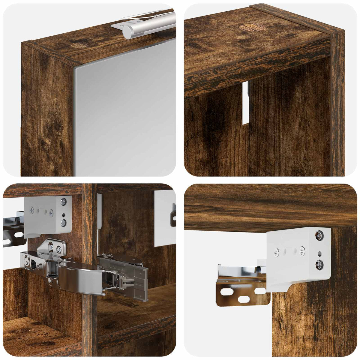 Set di Armadi da Bagno 3 pz 80 x 10,5 x 50 cm | homemem39