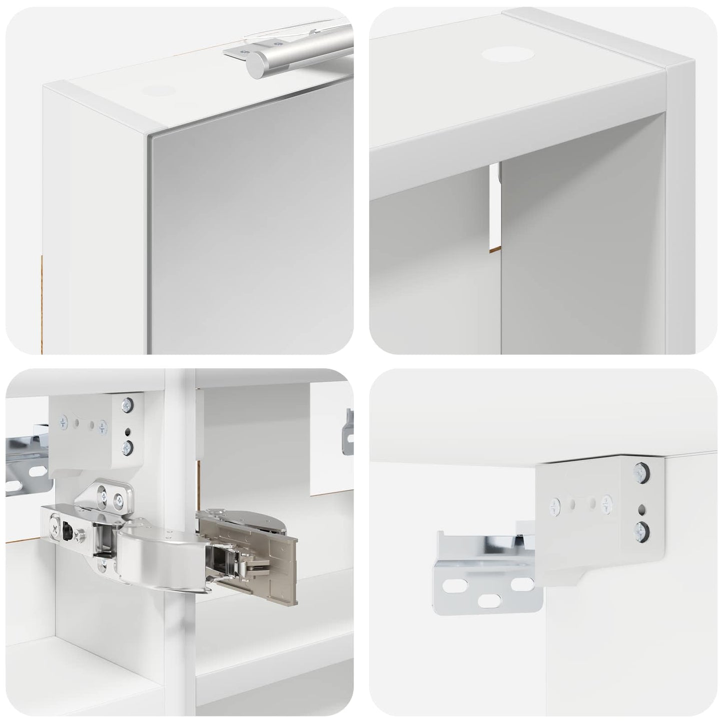 Set di Armadi da Bagno con lo scaffale 3 pcs 90 x 10,5 x 50 cm | homemem39