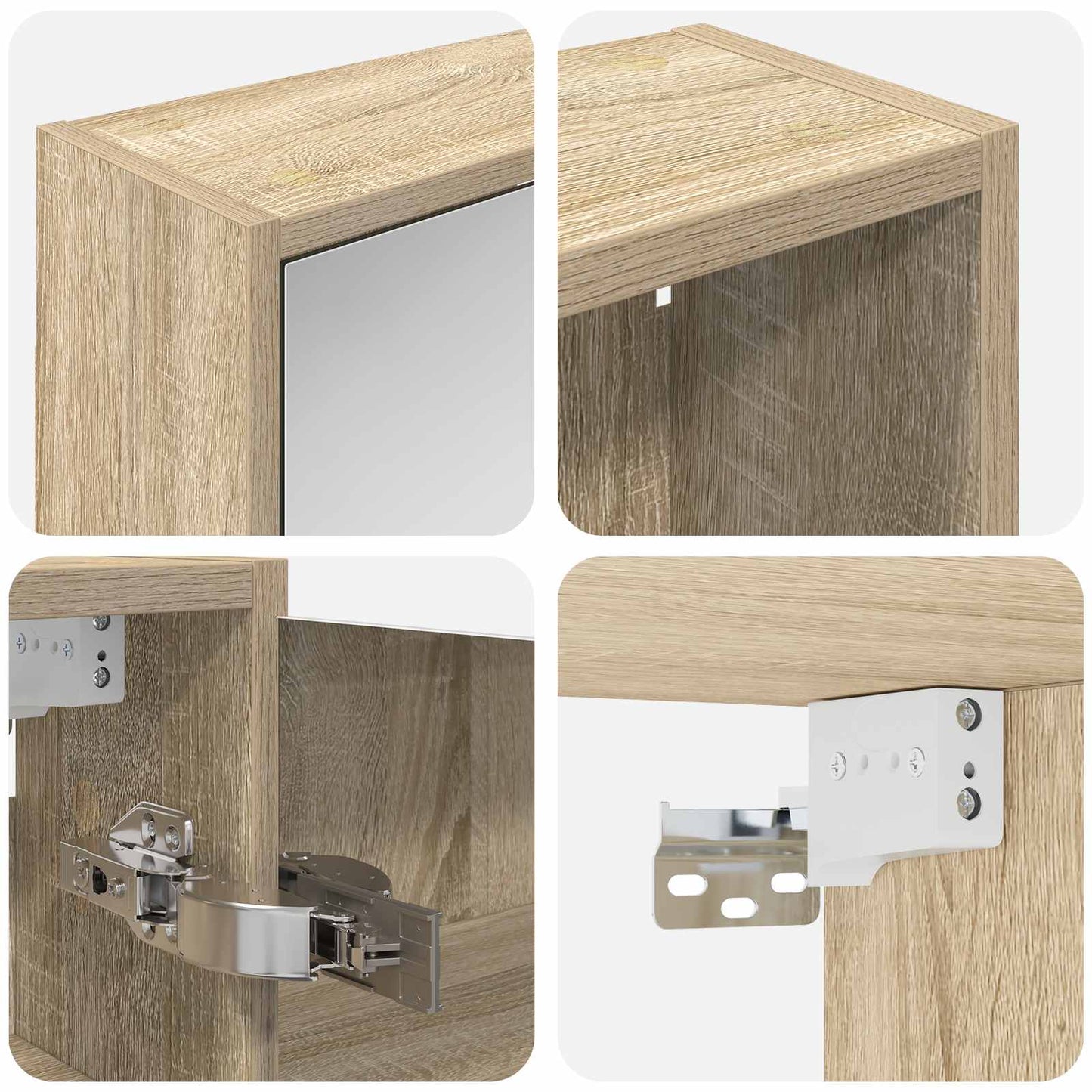 Set di Armadi da Bagno 3 pcs 106 x 16 x 62,5 cm | homemem39