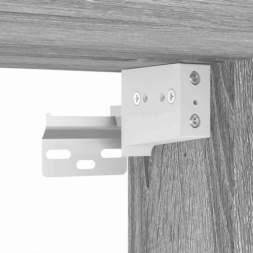 Set di mobili per il bagno con cassetto 3 pcs Grigio Sonoma