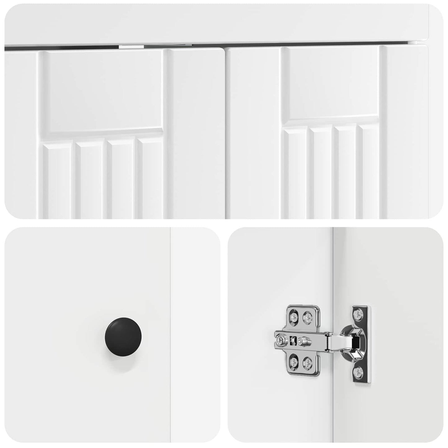 Set di mobili per il bagno Bianco 56 x 37,5 x 81 cm | homemem39