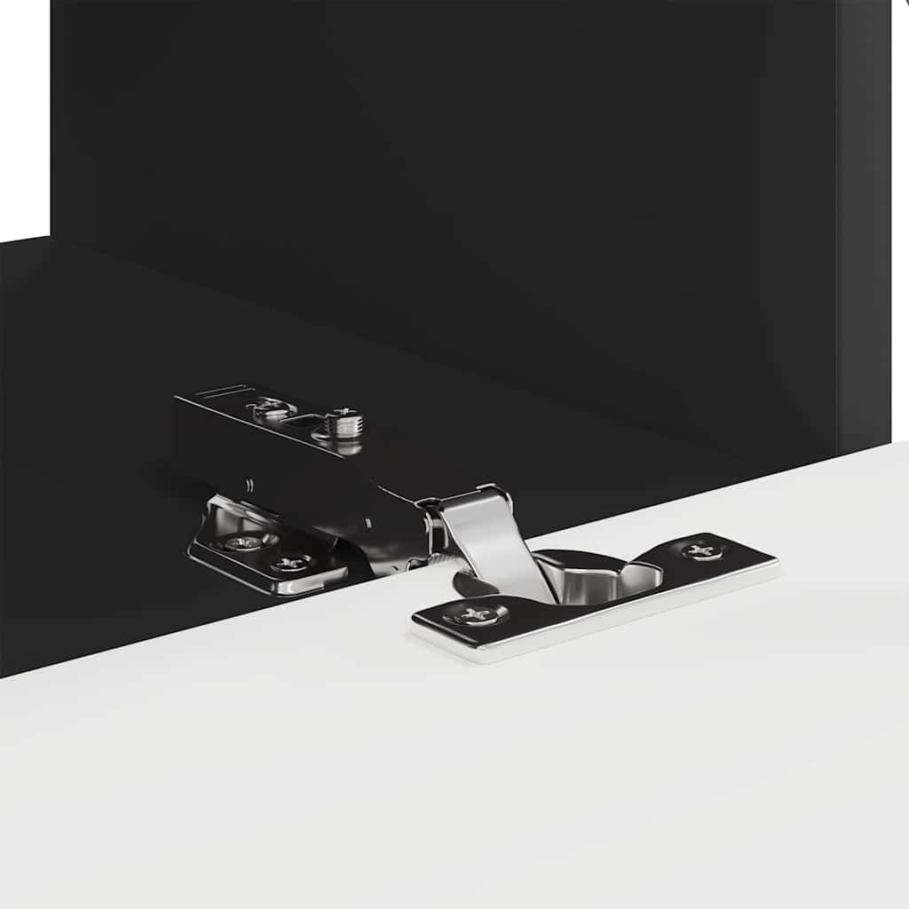 Mobile TV da parete 2 pcs Nero 60 x 31 x 29,5 cm