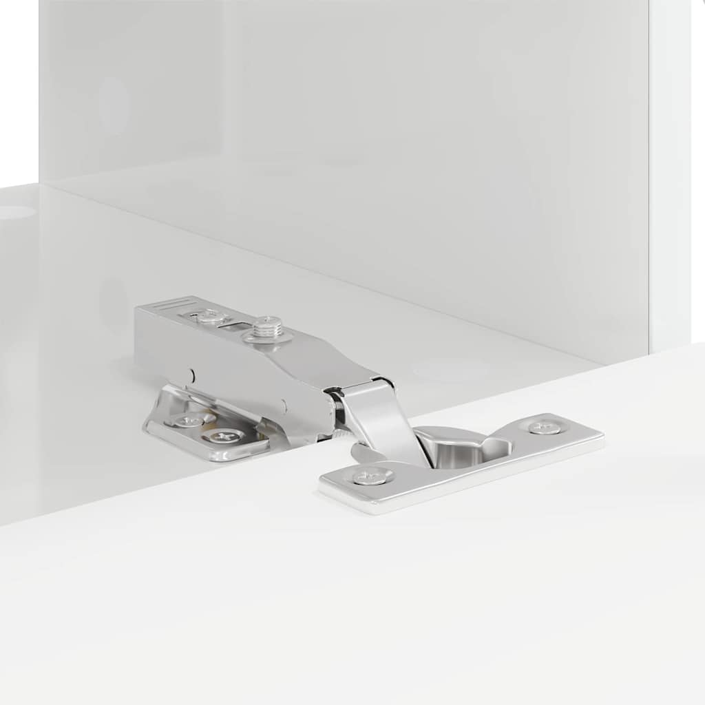 Mobile TV da parete 2 pcs Bianco Lucido 60 x 31 x 29,5 cm