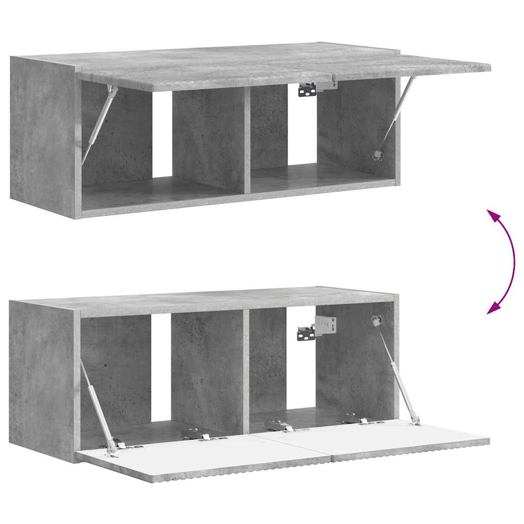 Mobile TV da parete Calcestruzzo 78,5 x 31 x 29,5 cm