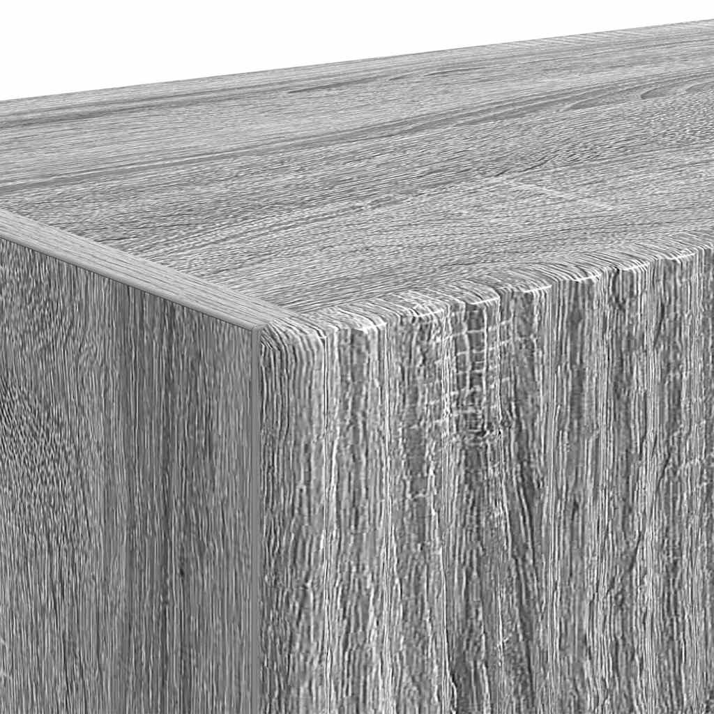 Mobile TV da parete 2 pcs Grigio Sonoma Legno ingegnerizzato