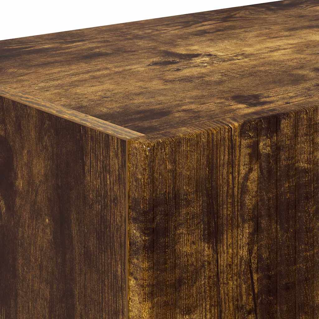 Mobile TV da parete 2 pcs Rovere fumé Legno ingegnerizzato