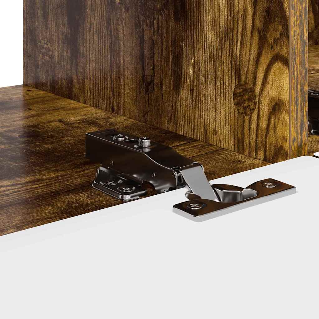 Mobile TV da parete 2 pcs Rovere fumé 98 x 31 x 29,5 cm