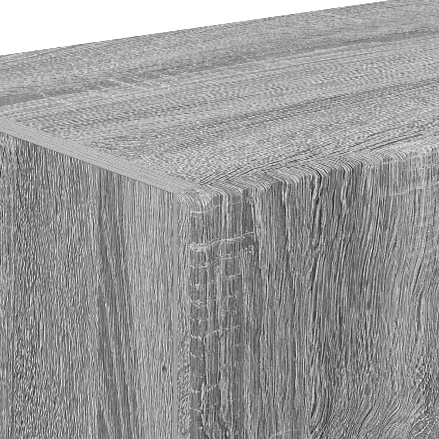 Mobile TV da parete 2 pcs Grigio Sonoma Legno ingegnerizzato