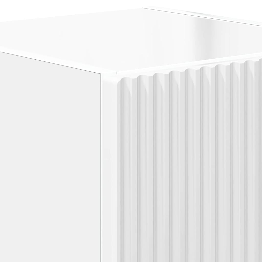 Mobile TV da parete 2 pcs Bianco Lucido 30 x 31 x 40 cm