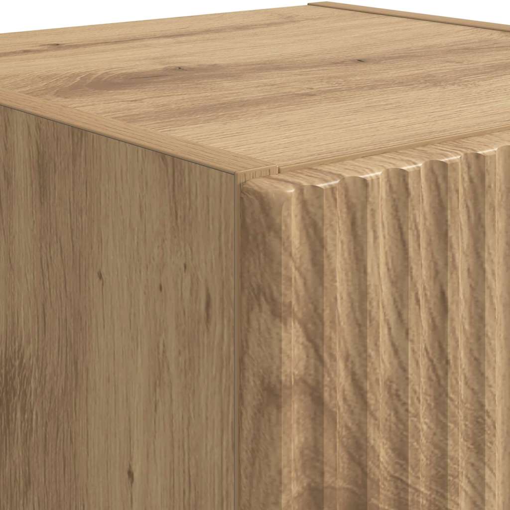 Mobile TV da parete 2 pcs Rovere Artigianale 30 x 31 x 60 cm