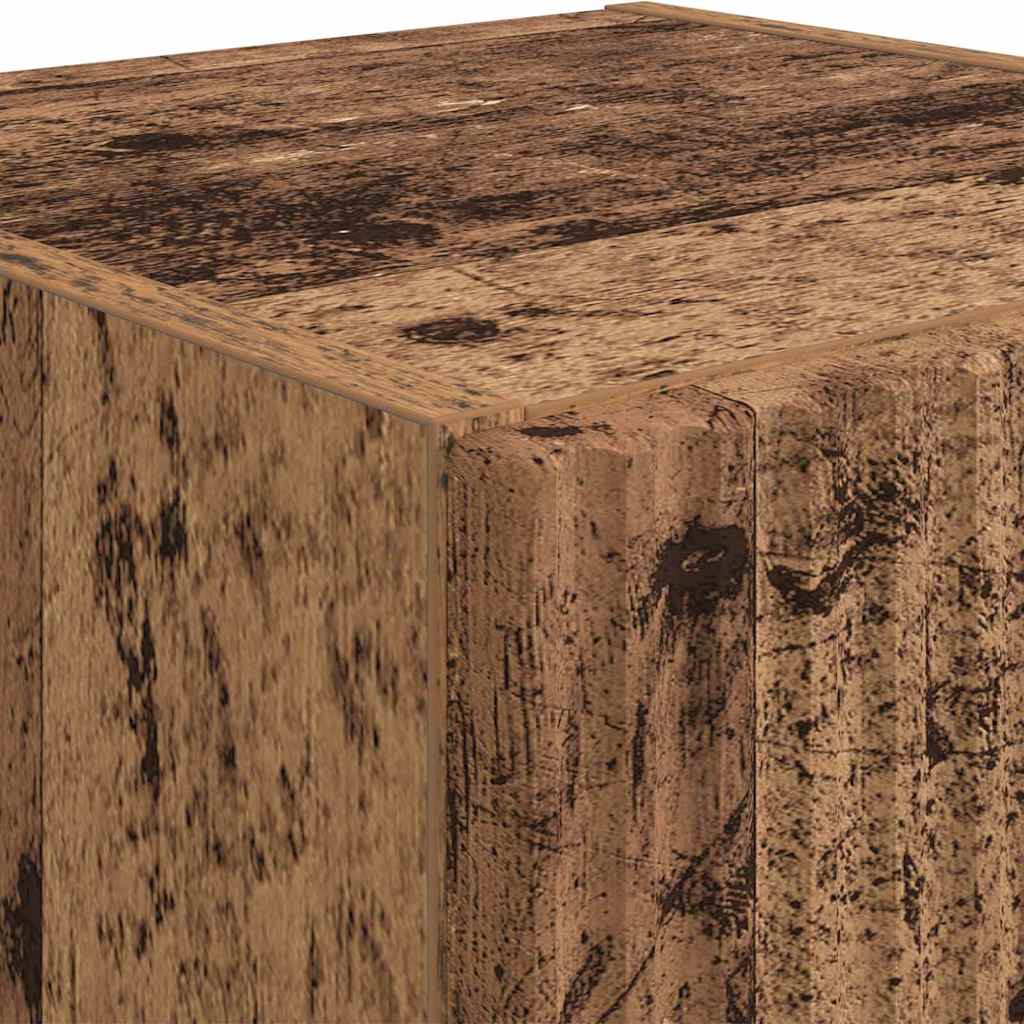 Mobile TV da parete 2 pcs Legno vecchio 30 x 31 x 80 cm