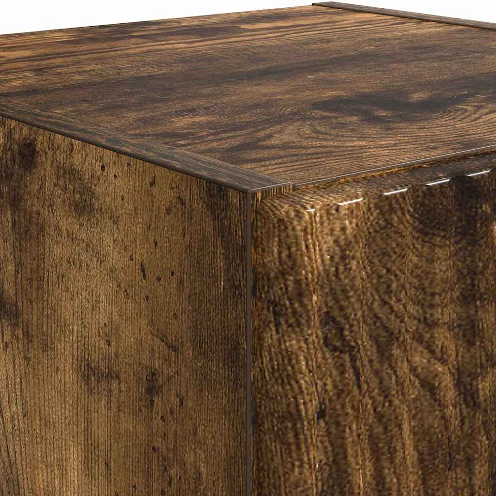 Mobile TV da parete 2 pcs Rovere fumé 30 x 31 x 100 cm