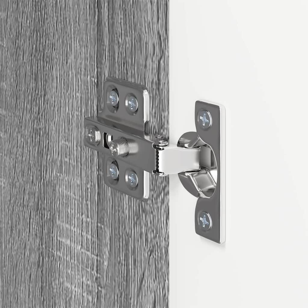 Mobile TV da parete Grigio Sonoma 59,5 x 31 x 80 cm