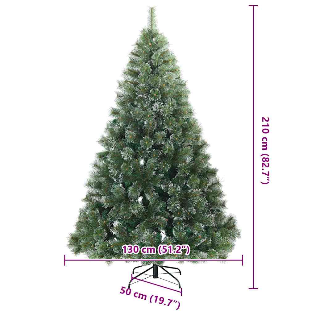 Albero di Natale Artificiale Snodato Foderato di Neve Verde | homemem39