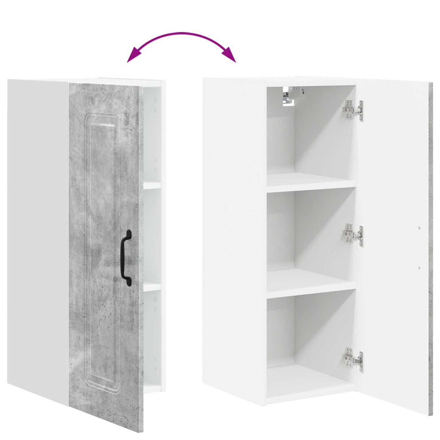 Pannello lavastoviglie Kalmar Grigio cemento 30 x 31 x 80 cm