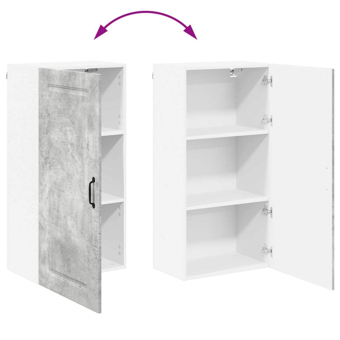 Pannello lavastoviglie Kalmar Grigio cemento 50 x 31 x 100 cm