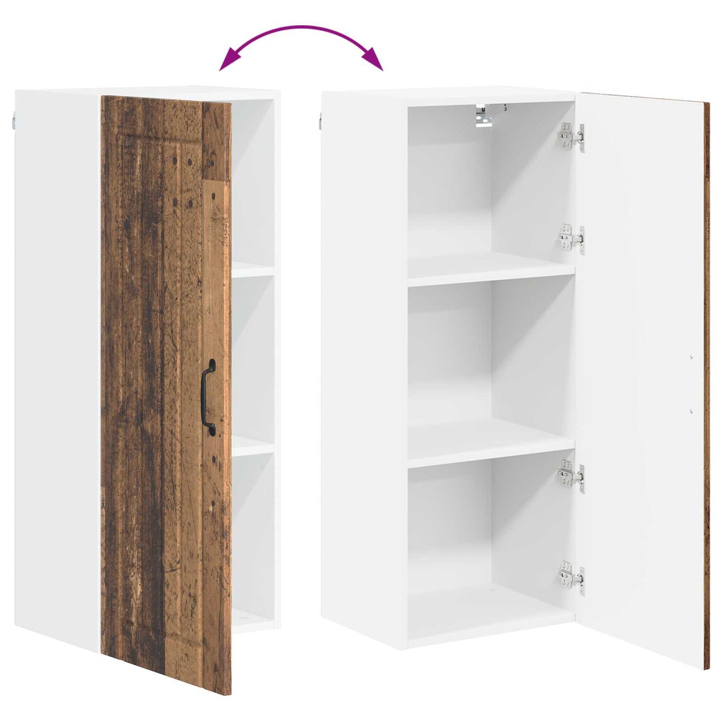 Armadietto a muro LUCCA Legno antico 40 x 31 x 100 cm