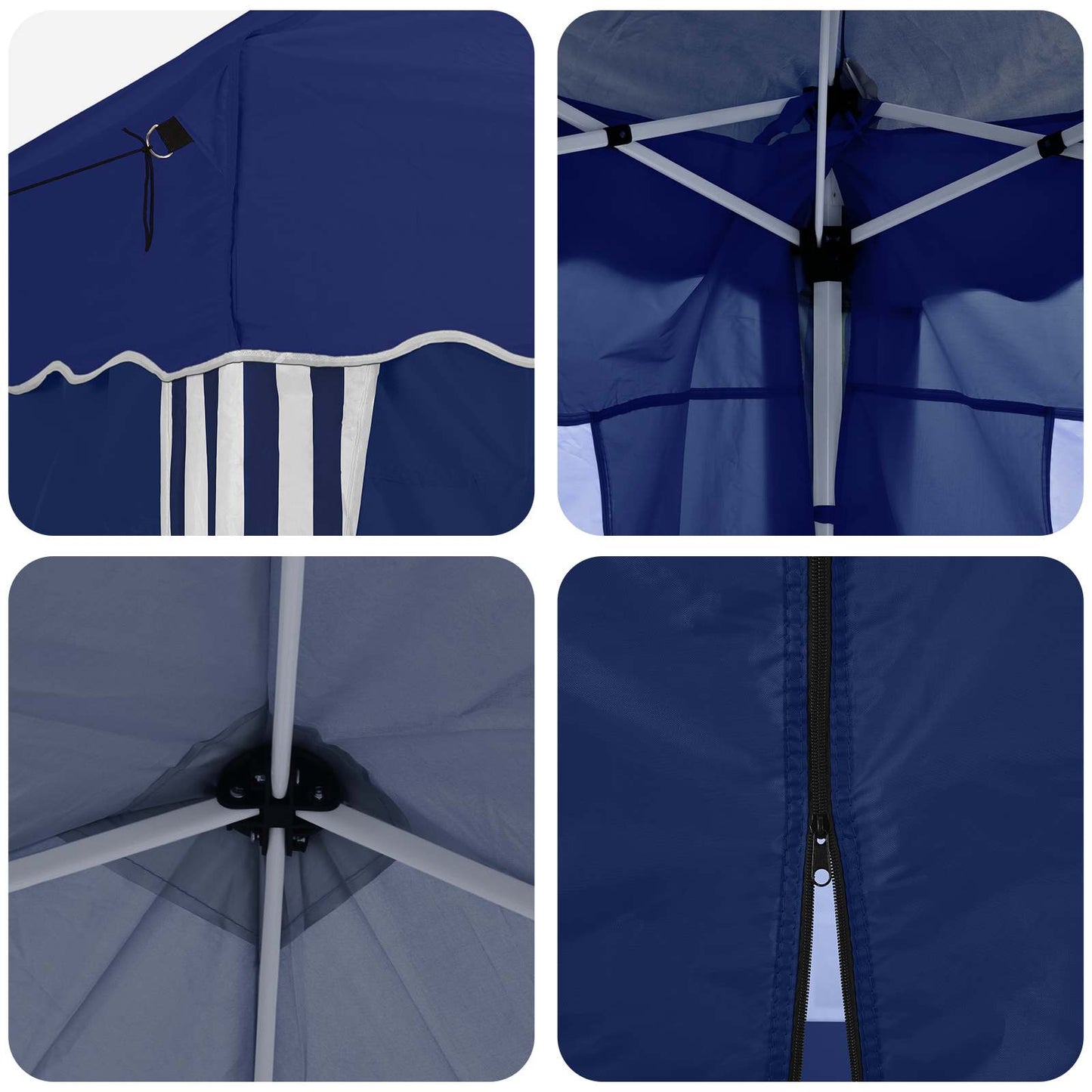 Tenda per feste a pop-up 575 x 288 x 245 cm Blu