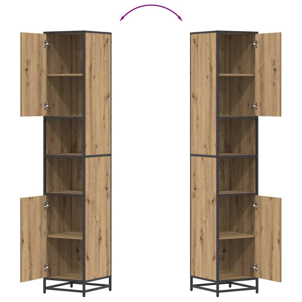 Set di mobili per il bagno con lo scaffale Rovere artigianale
