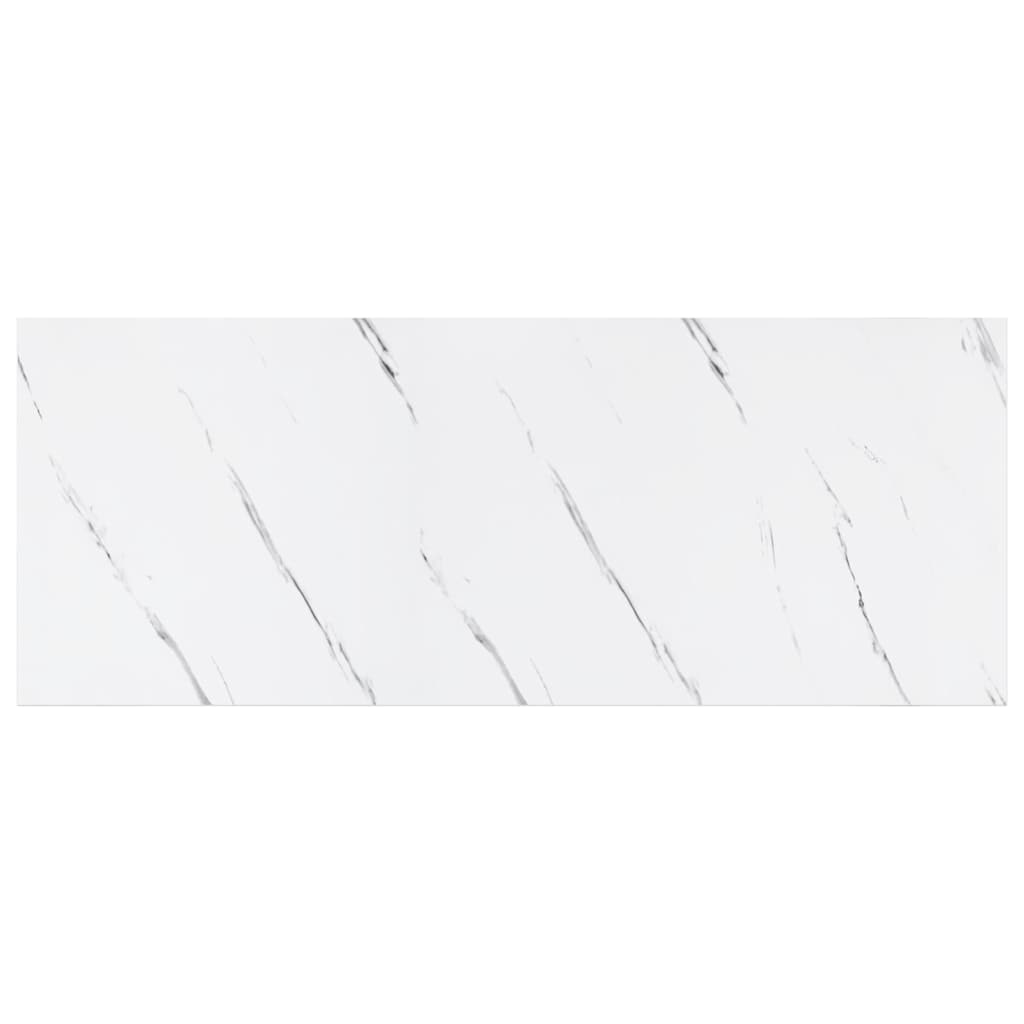 Scaffale da parete 2 pz Marmo Bianco 60 x 23,5 x 3,8 cm