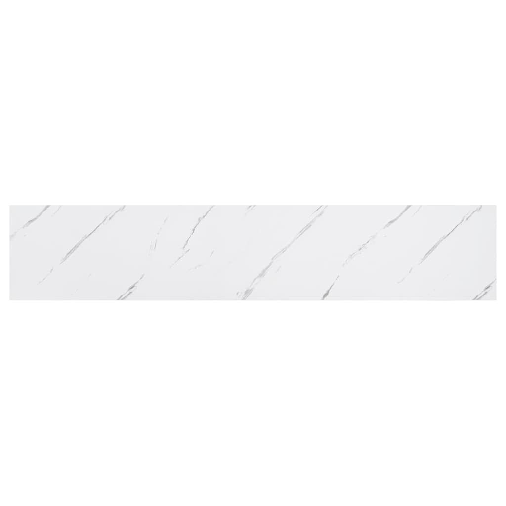 Scaffale da parete 4 pcs Marmo Bianco 120 x 23,5 x 4 cm | homemem39