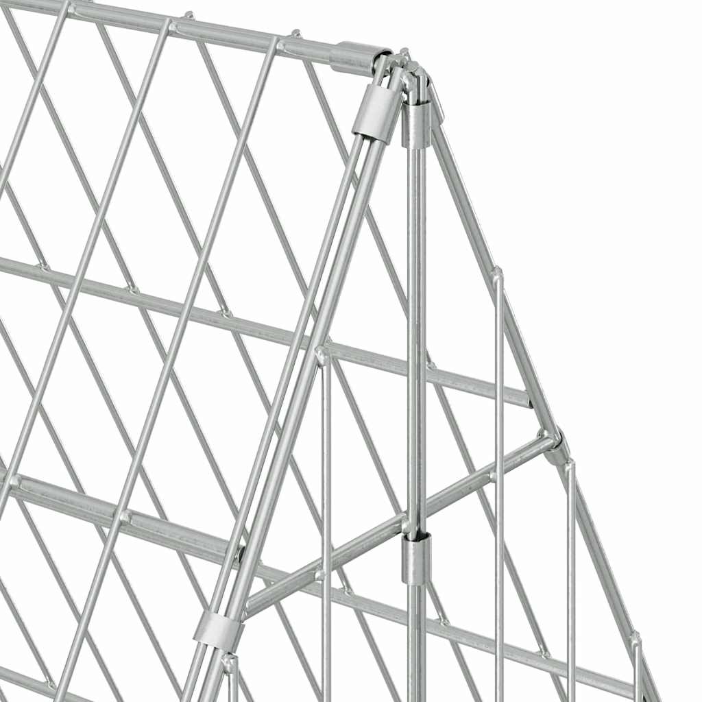 Gabbia per Conigli Argento 110 x 100 x 85 cm Acciaio zincato | homemem39
