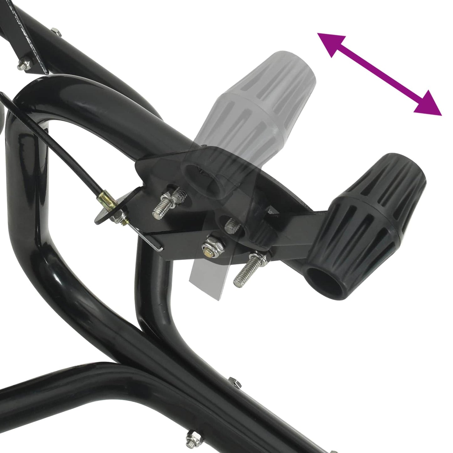 Spanditore Nero 53 x 108 x 74 cm PVC e Acciaio