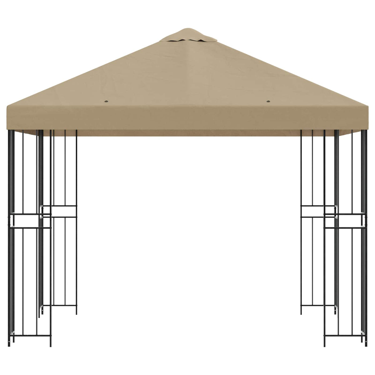 Gazebo 3 x 3 m Beige Poliestere e Acciaio 190 gsm | homemem39