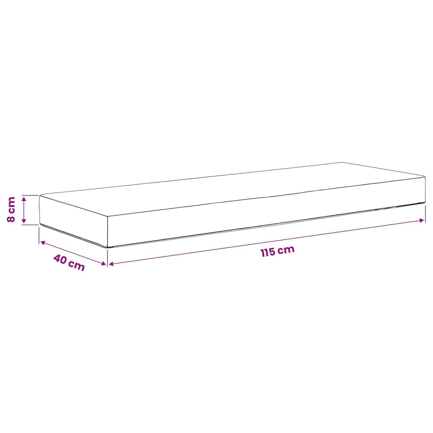 Cuscino da Sedia Esterno 100% Poliestere Turchese | homemem39