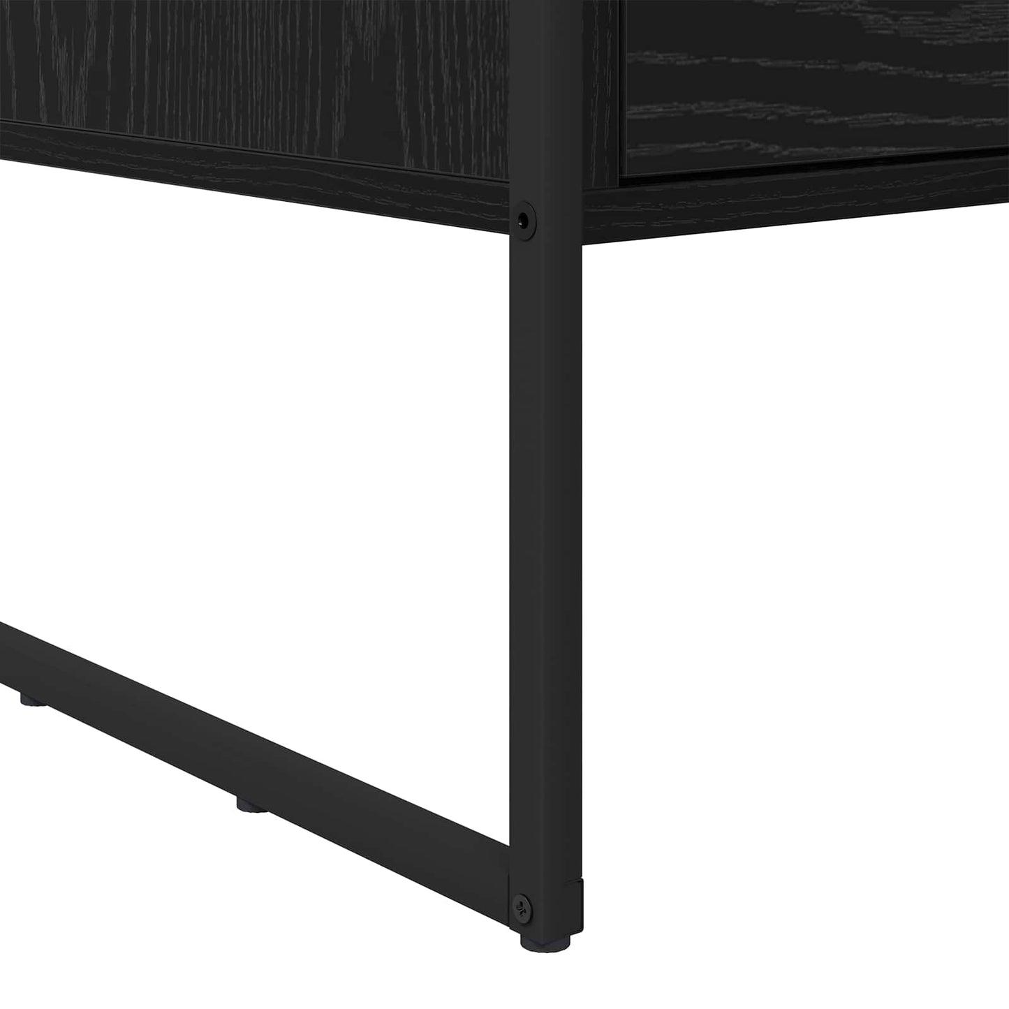 Tavolino da salotto con cassetto Rovere Nero 100 x 46 x 40 cm | homemem39