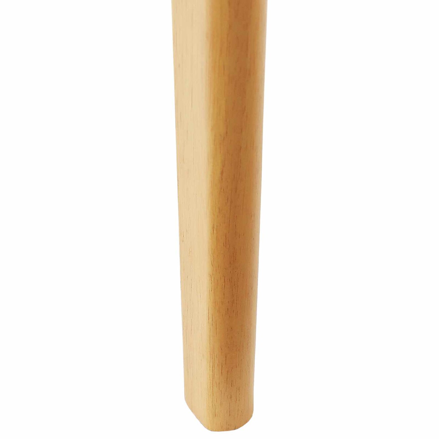 Sedia da pranzo 2 pcs Naturale Legno di gomma solido | homemem39