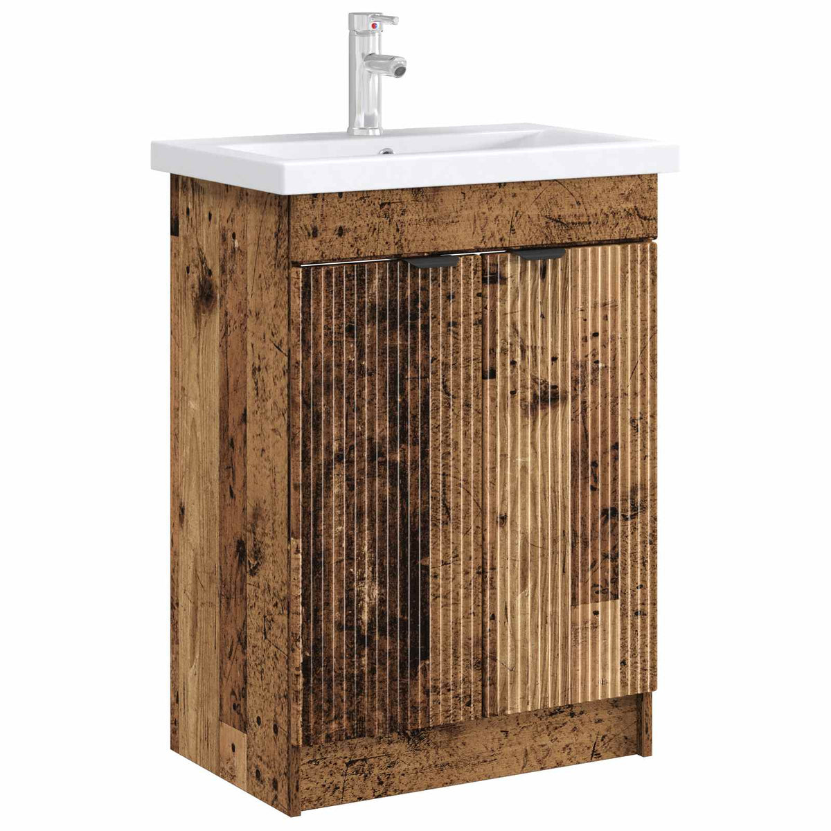 Mobiletto da bagno sotto il lavello Legno antico - homemem39