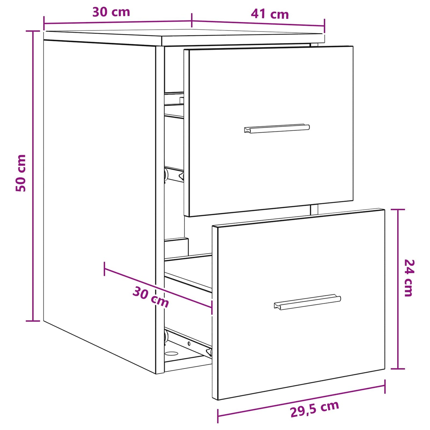 Armadio Bagno In-between Rovere Sonoma 30 x 41 x 50 cm | homemem39