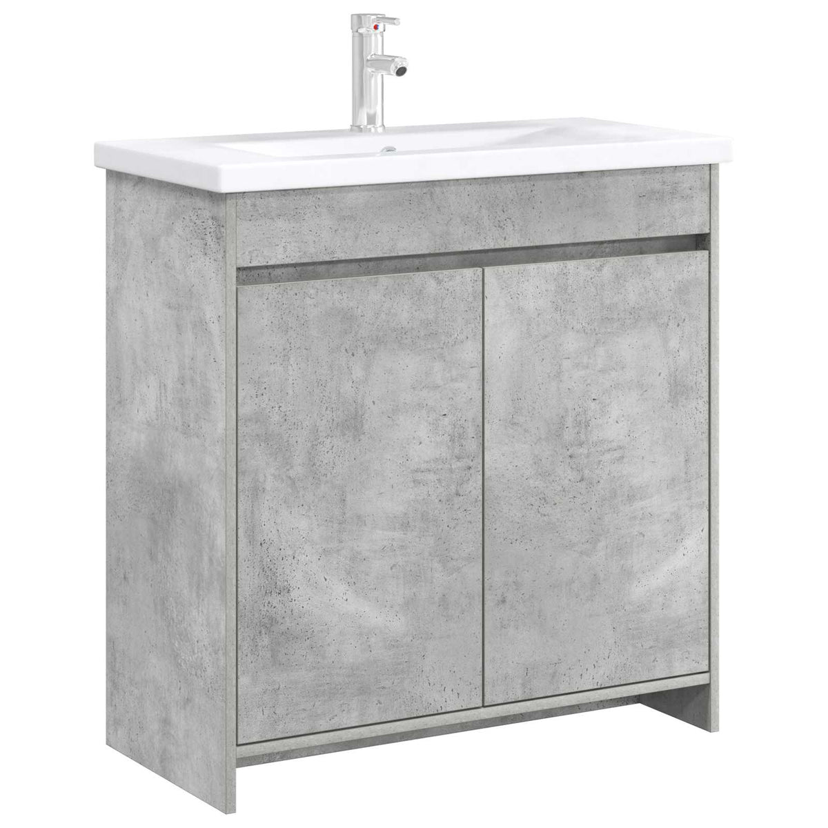 Mobiletto da Bagno Sotto Lavabo Grigio Cemento | homemem39