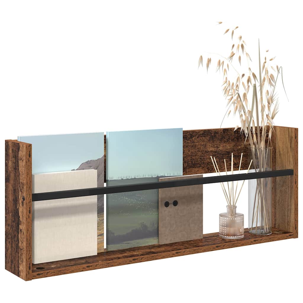 Scaffale per riviste Legno vecchio 80 x 12 x 30 cm | homemem39