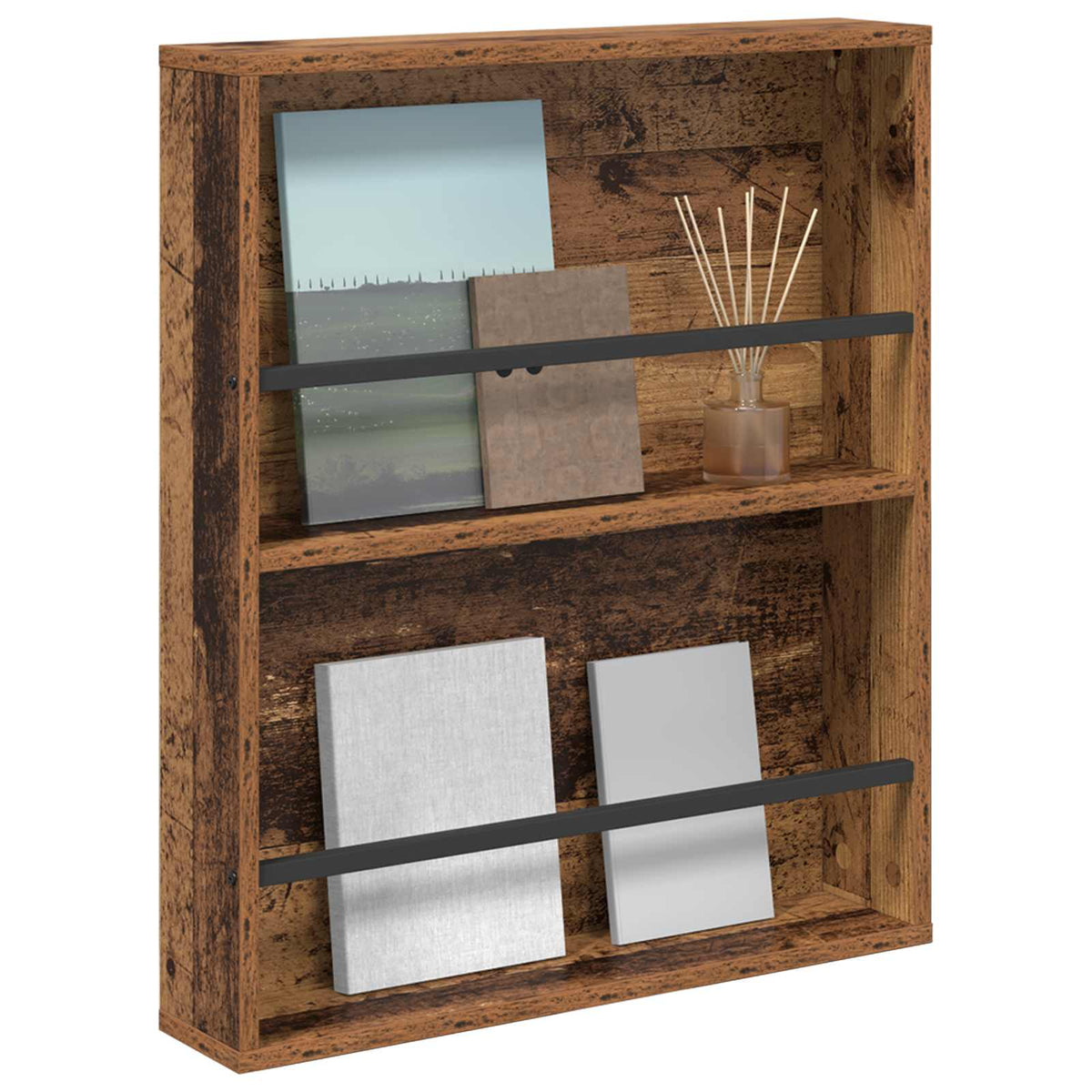 Scaffale per riviste Legno vecchio 60 x 12 x 70 cm | homemem39