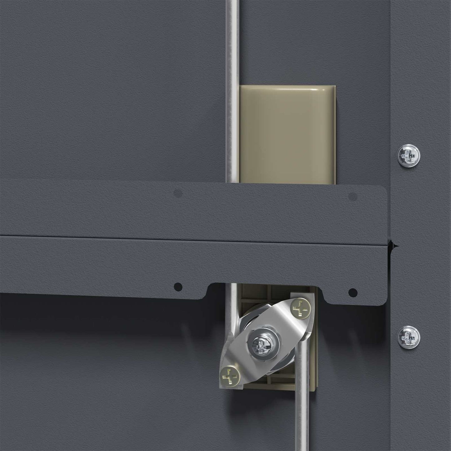 Armadio con archiviazione 2 pcs Antracite 90 x 40 x 180 cm