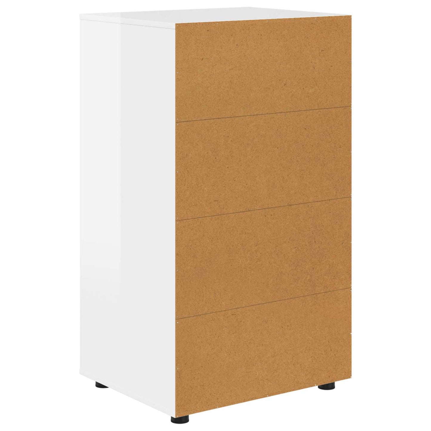 Armadi di Stoccaggio Bianco Lucido 60 x 48 x 105 cm
