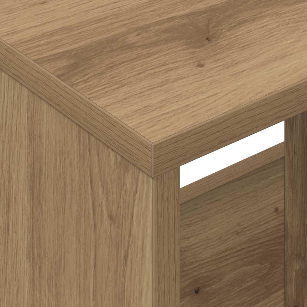 Scaffale per riviste 2 pz Rovere artigianale 35 x 30 x 45 cm