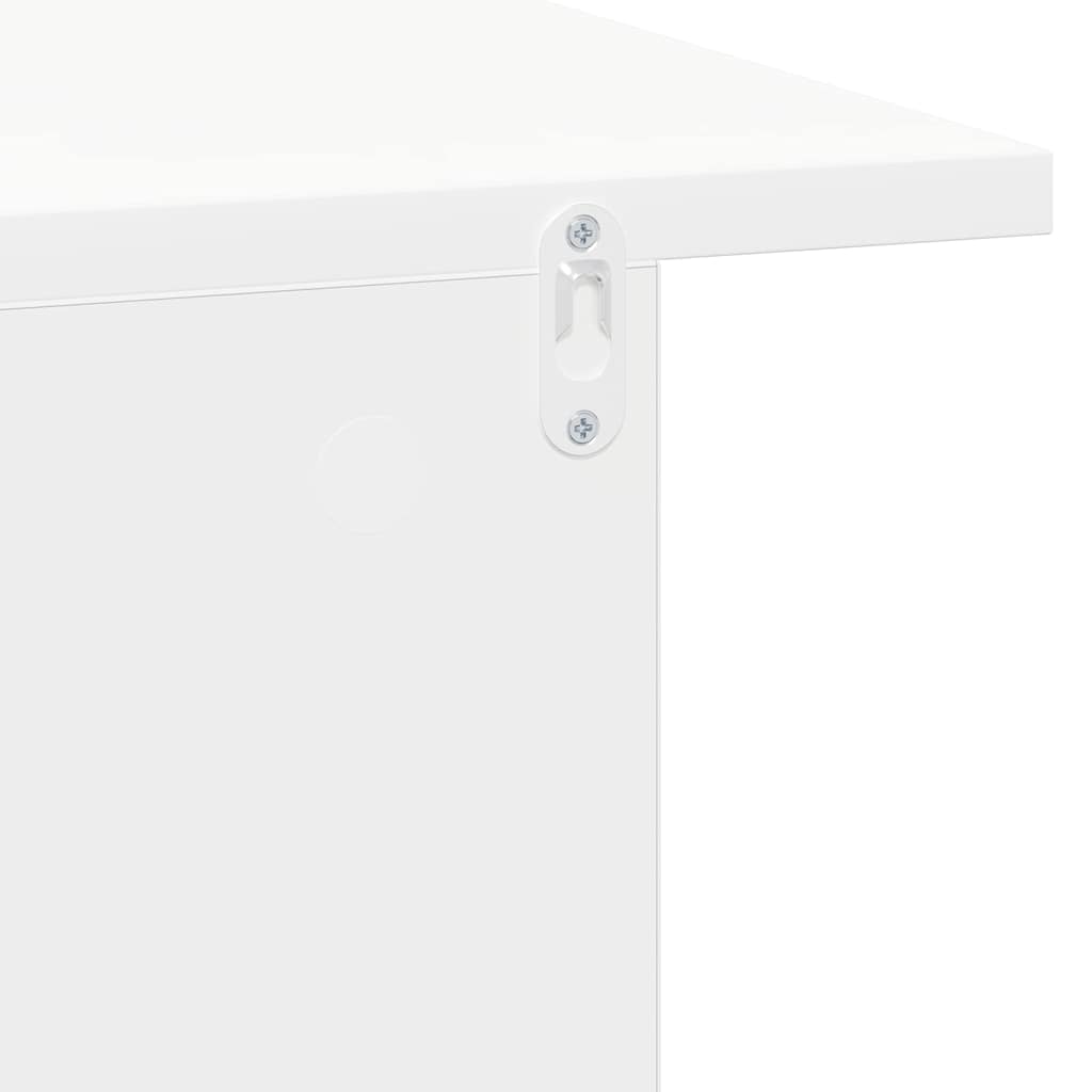 Comodino 2 pcs Bianco 40 x 30 x 25 cm Legno multistrato | homemem39