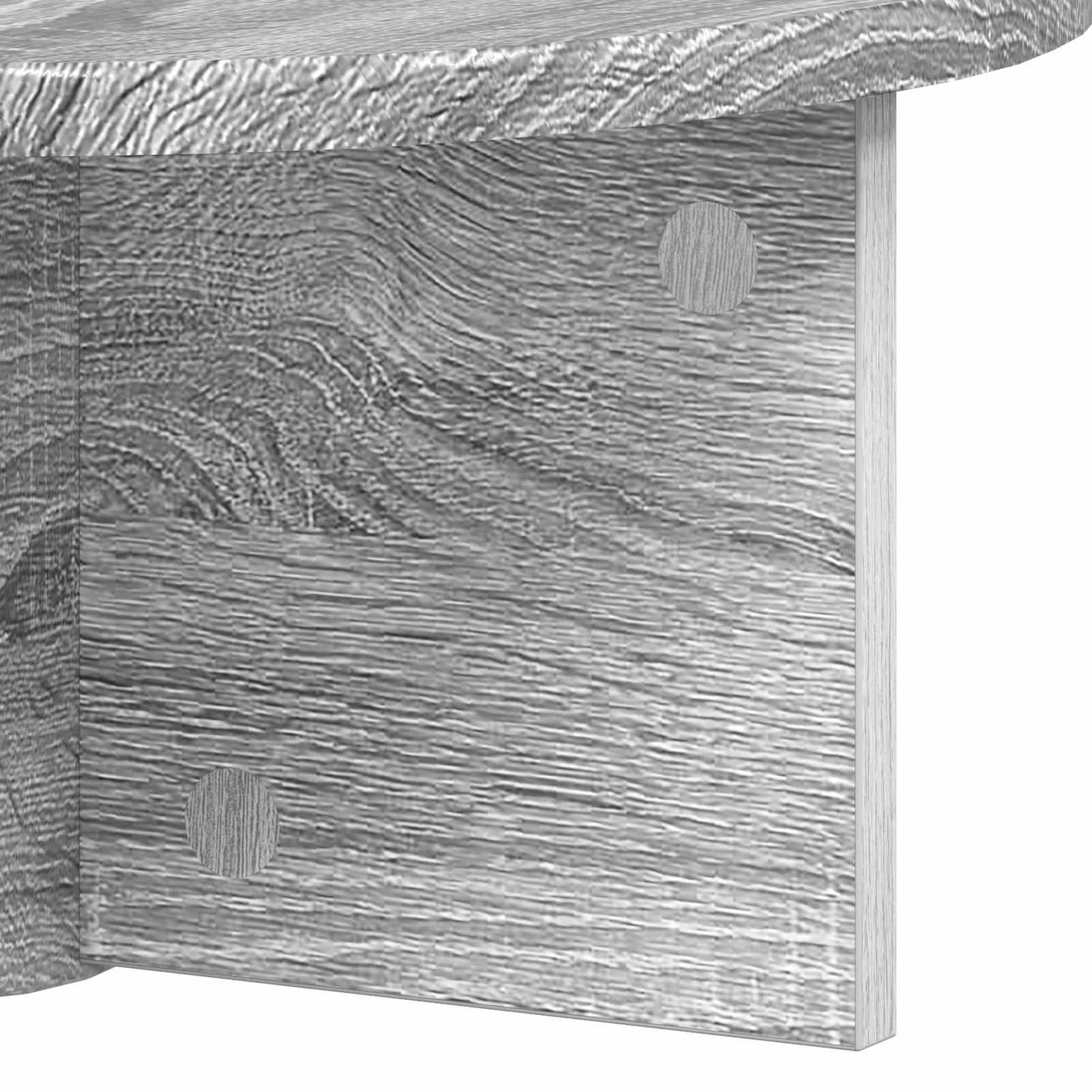 Scaffale da parete 2 pcs Grigio Sonoma 38 x 19 x 19 cm