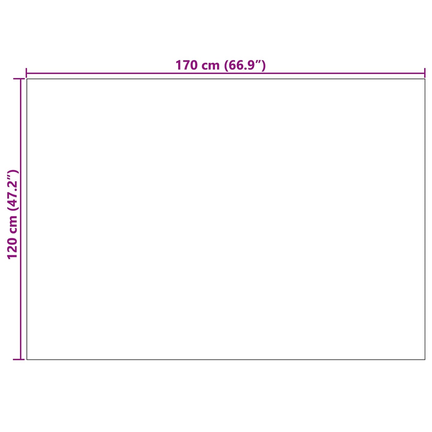 Tappeti per area PALMERAS Antracite 170 x 120 cm Poliestere | homemem39