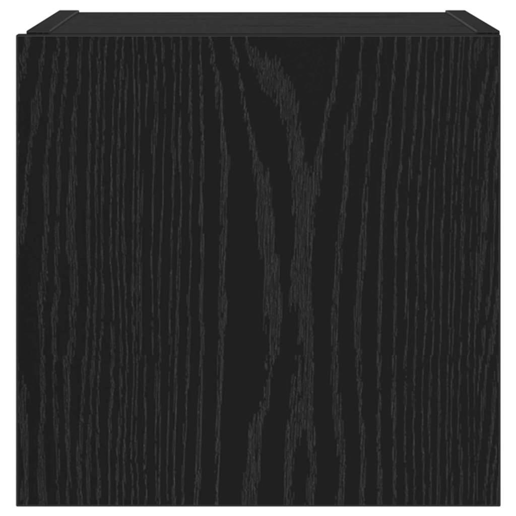 Mobile TV da parete 30,5 x 35 x 30 cm Rovere Nero