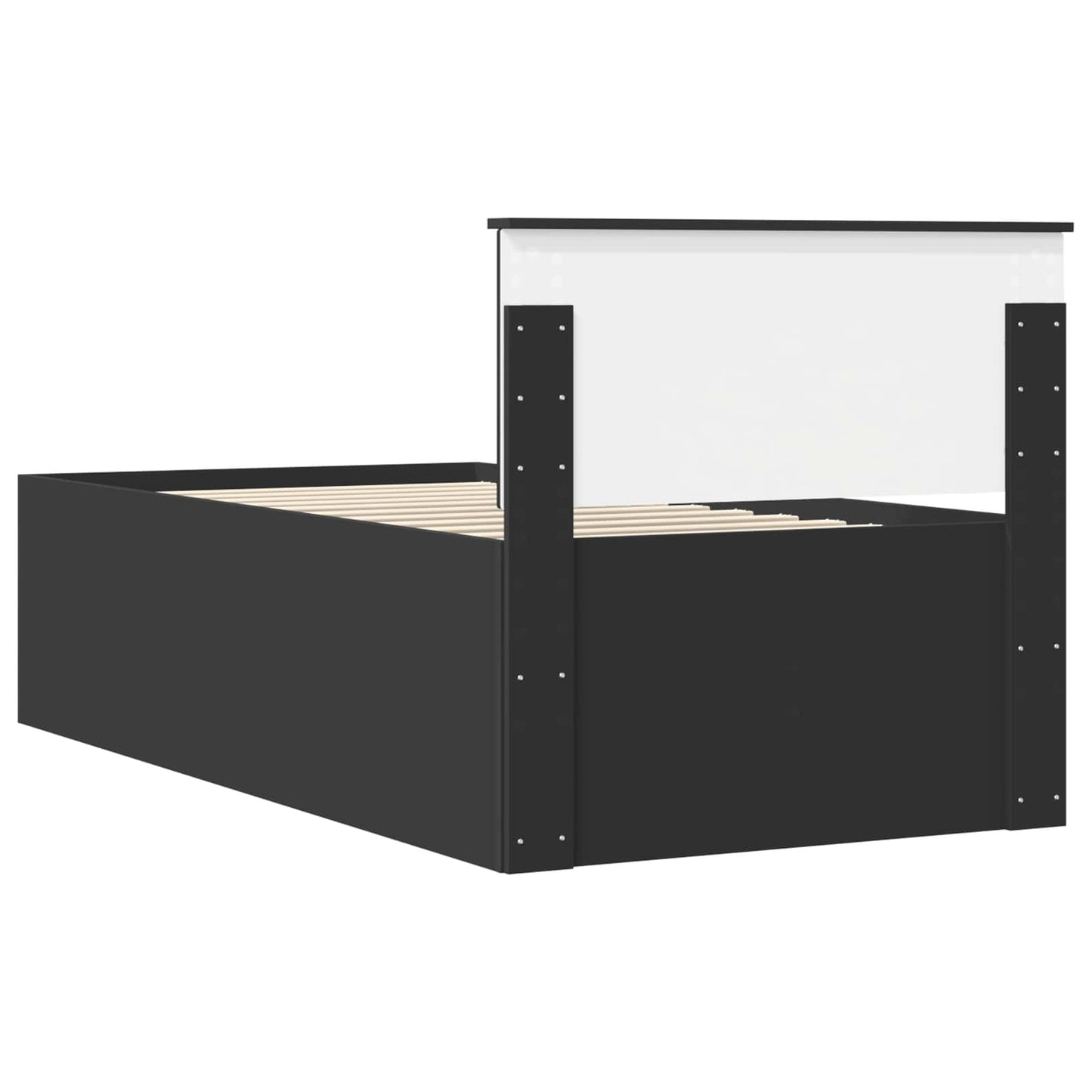 Daybed con cassetto Nero 100 x 200 cm Legno multistrato | homemem39