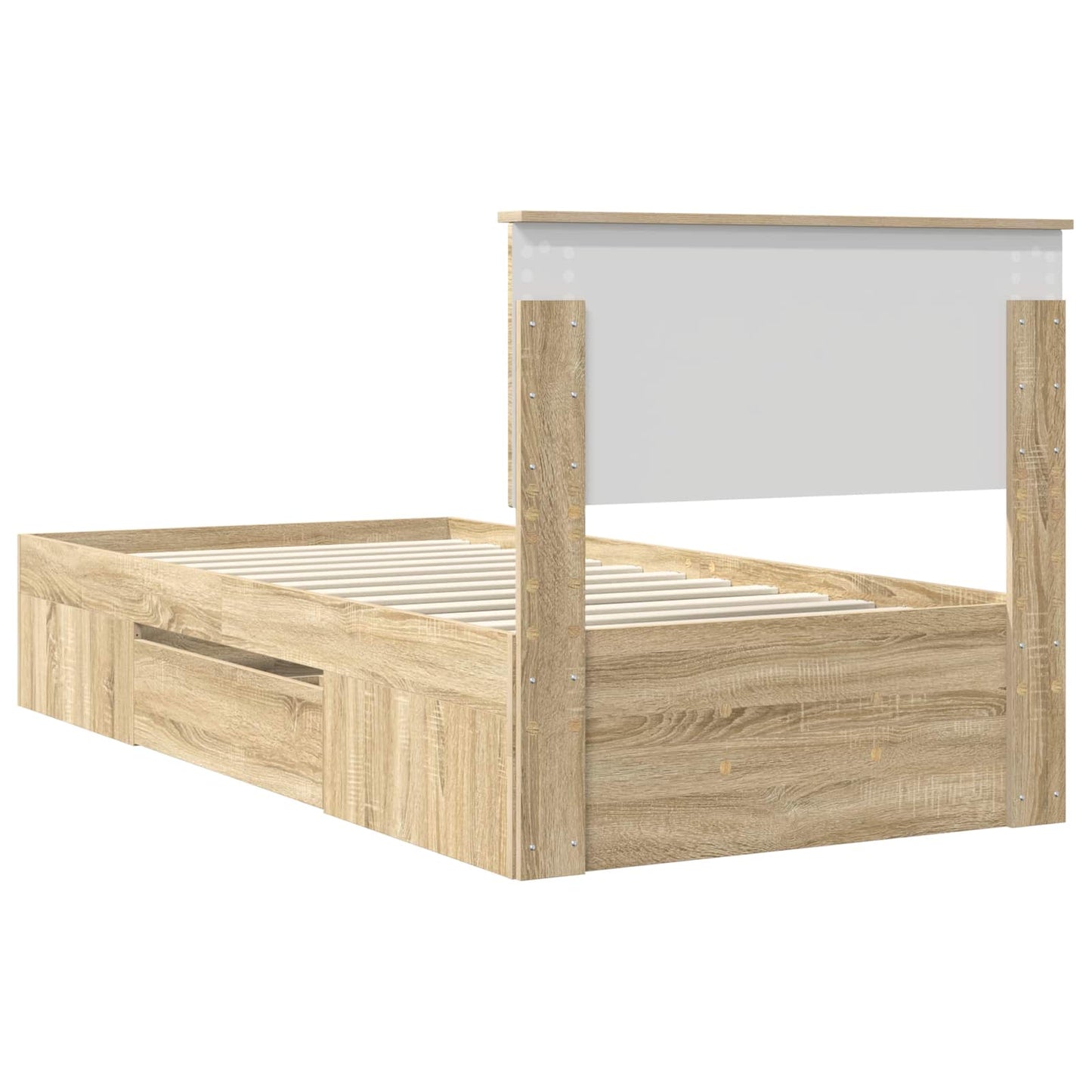 Struttura del letto Rovere Sonoma 100 x 200 m Legno multistrato | homemem39